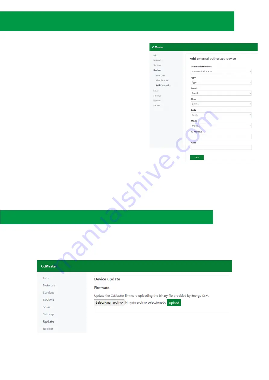 Energy CCM CcMaster Instruction Manual Download Page 8