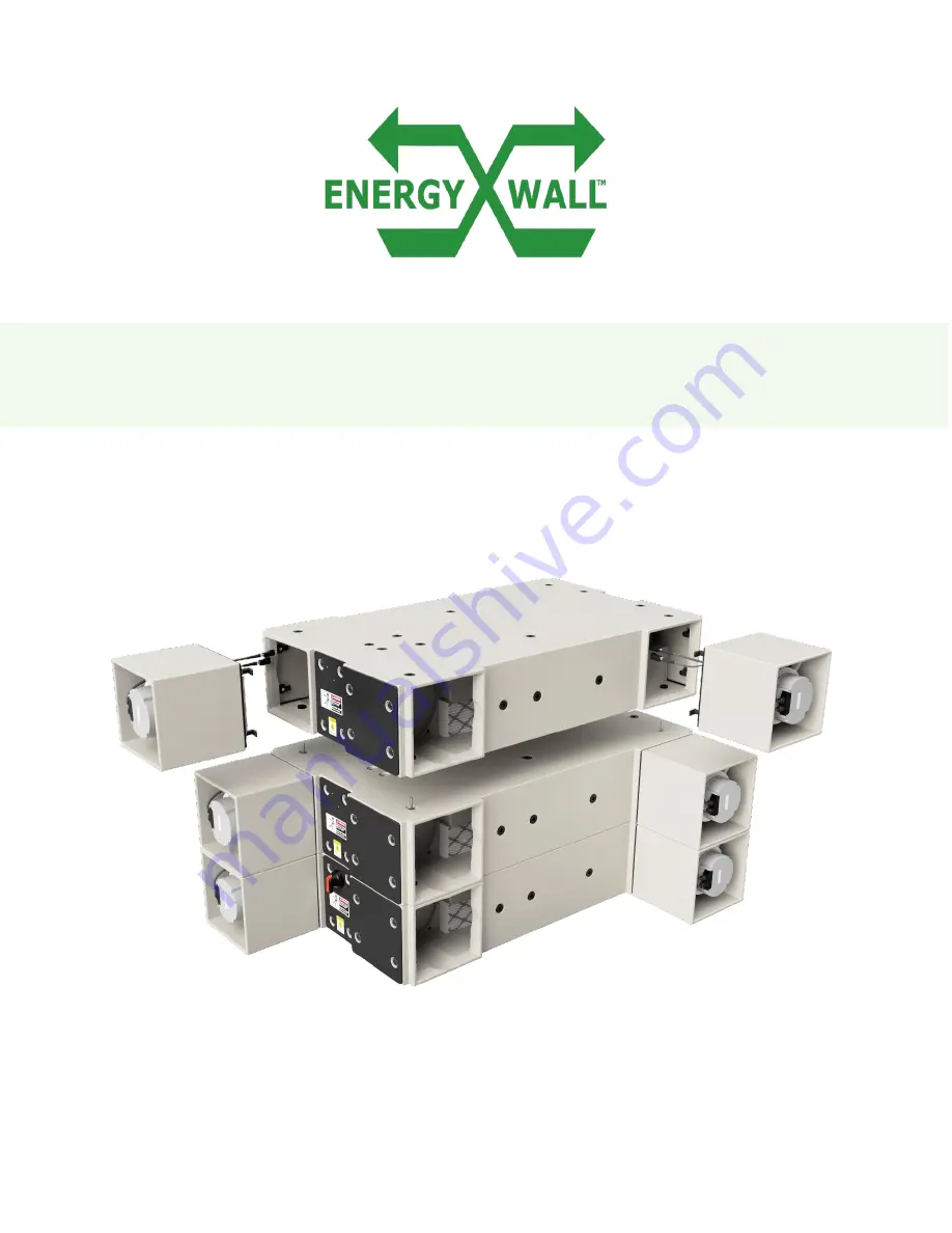 Energy Wall U-ERV 1200 Installation, Operation & Maintenance Manual Download Page 1