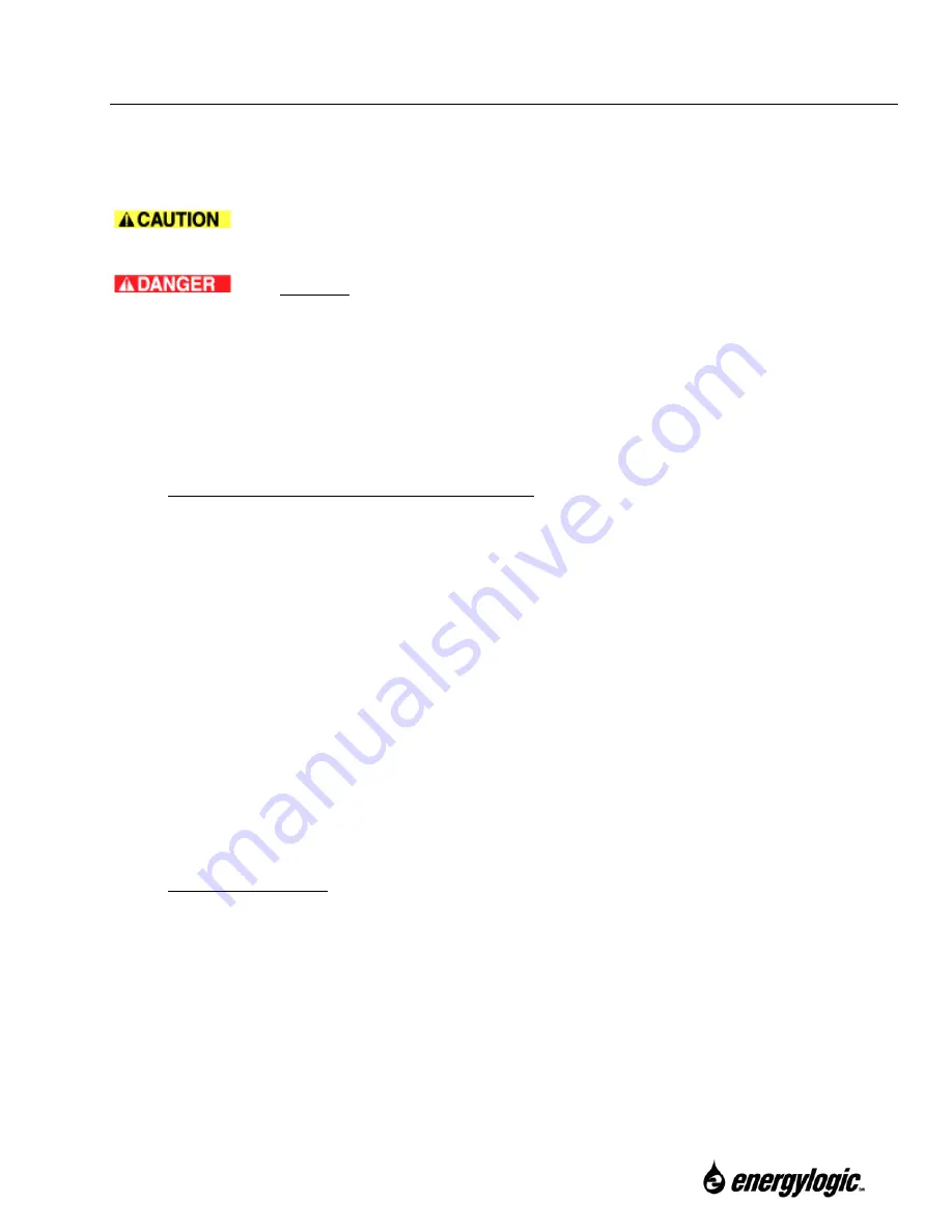 EnergyLogic EL-140H Installation & Operation Manual Download Page 70