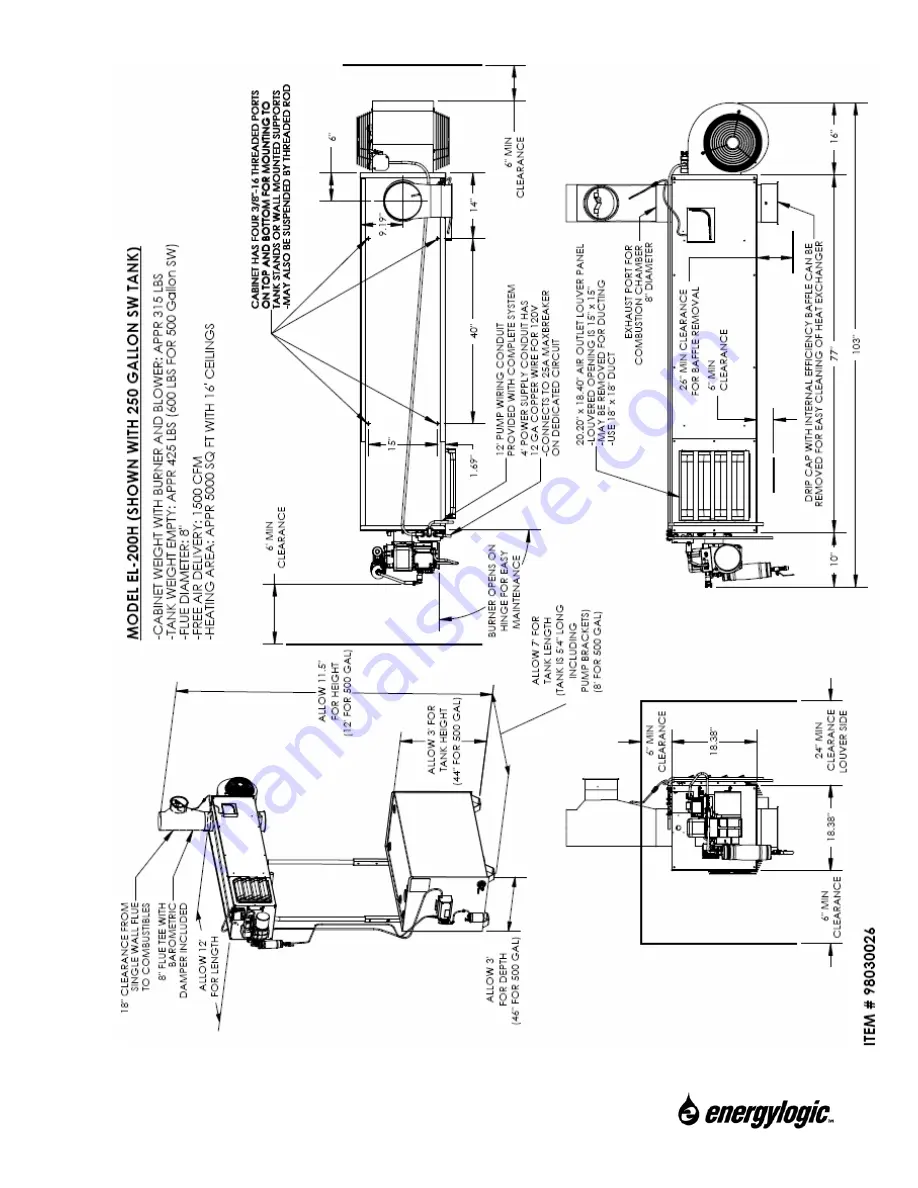 EnergyLogic EL-140H Installation & Operation Manual Download Page 94