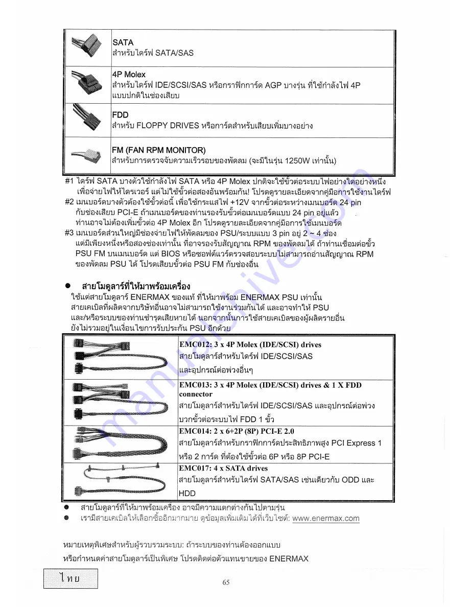 ENERMAX ERV1020EWT User Instruction Download Page 67