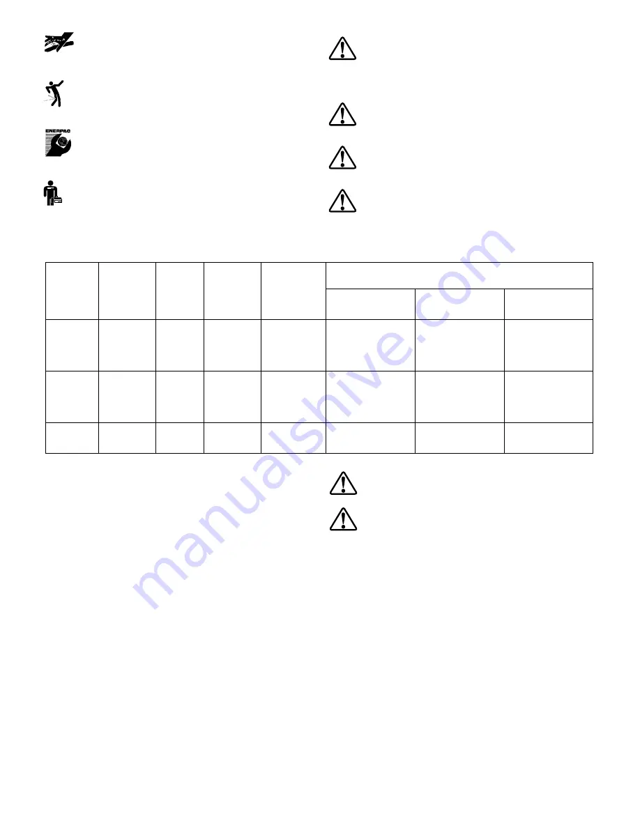 Enerpac ACL Series Instruction Sheet Download Page 2