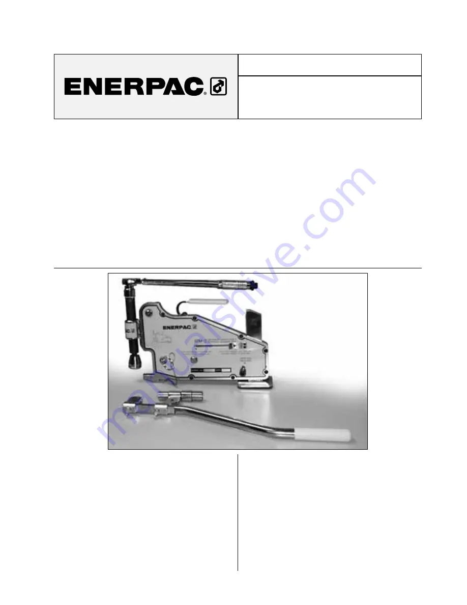 Enerpac ATM Series Скачать руководство пользователя страница 1