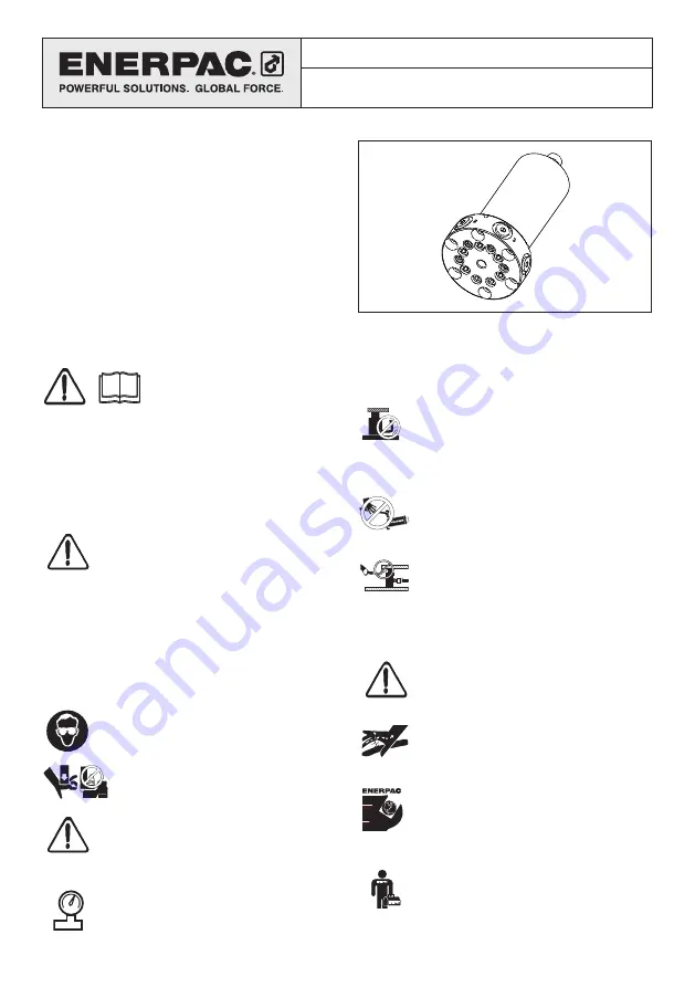 Enerpac MPFL-50V Скачать руководство пользователя страница 1