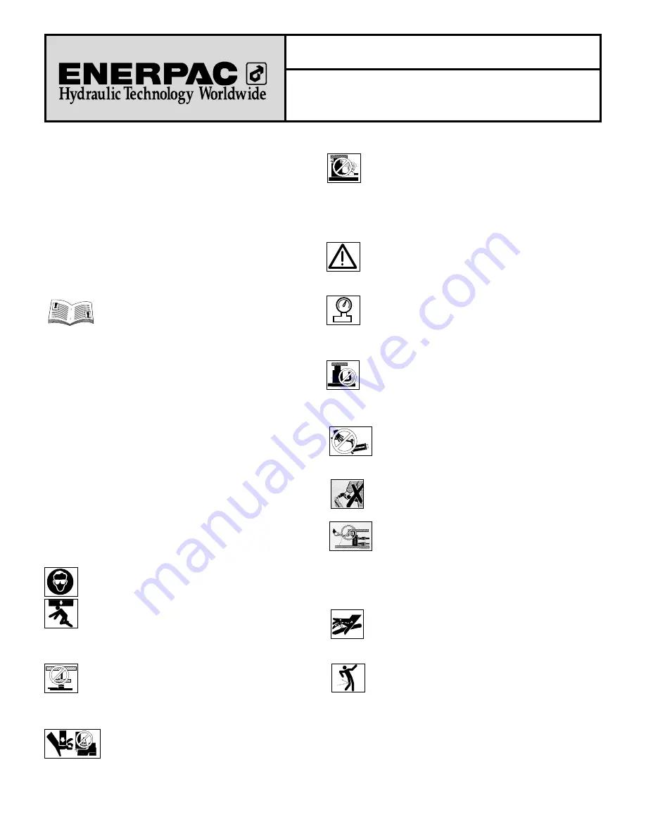 Enerpac MRS-1 Instruction Sheet Download Page 1