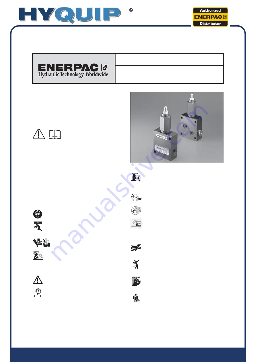 Enerpac MVP-5 Скачать руководство пользователя страница 1