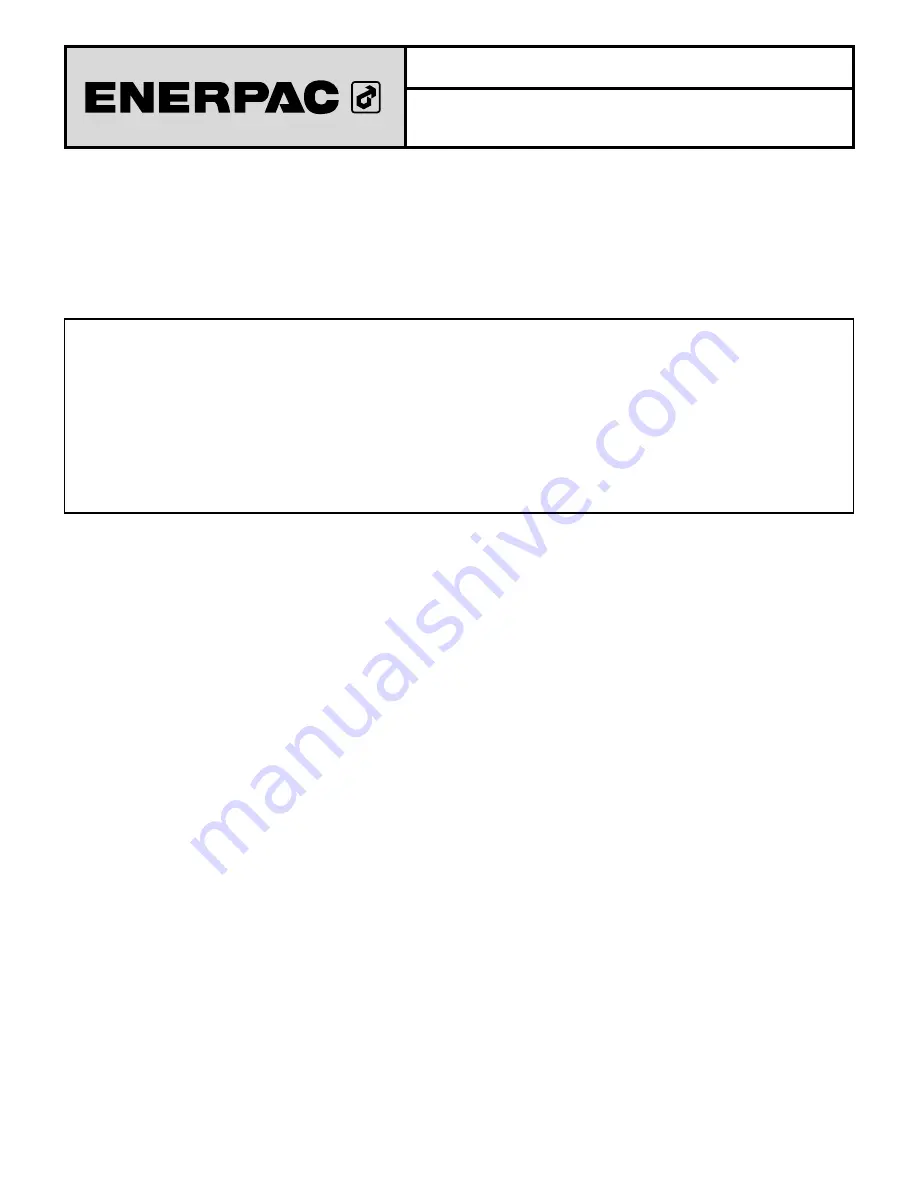 Enerpac P-391, 1004 Service Instructions Manual Download Page 5