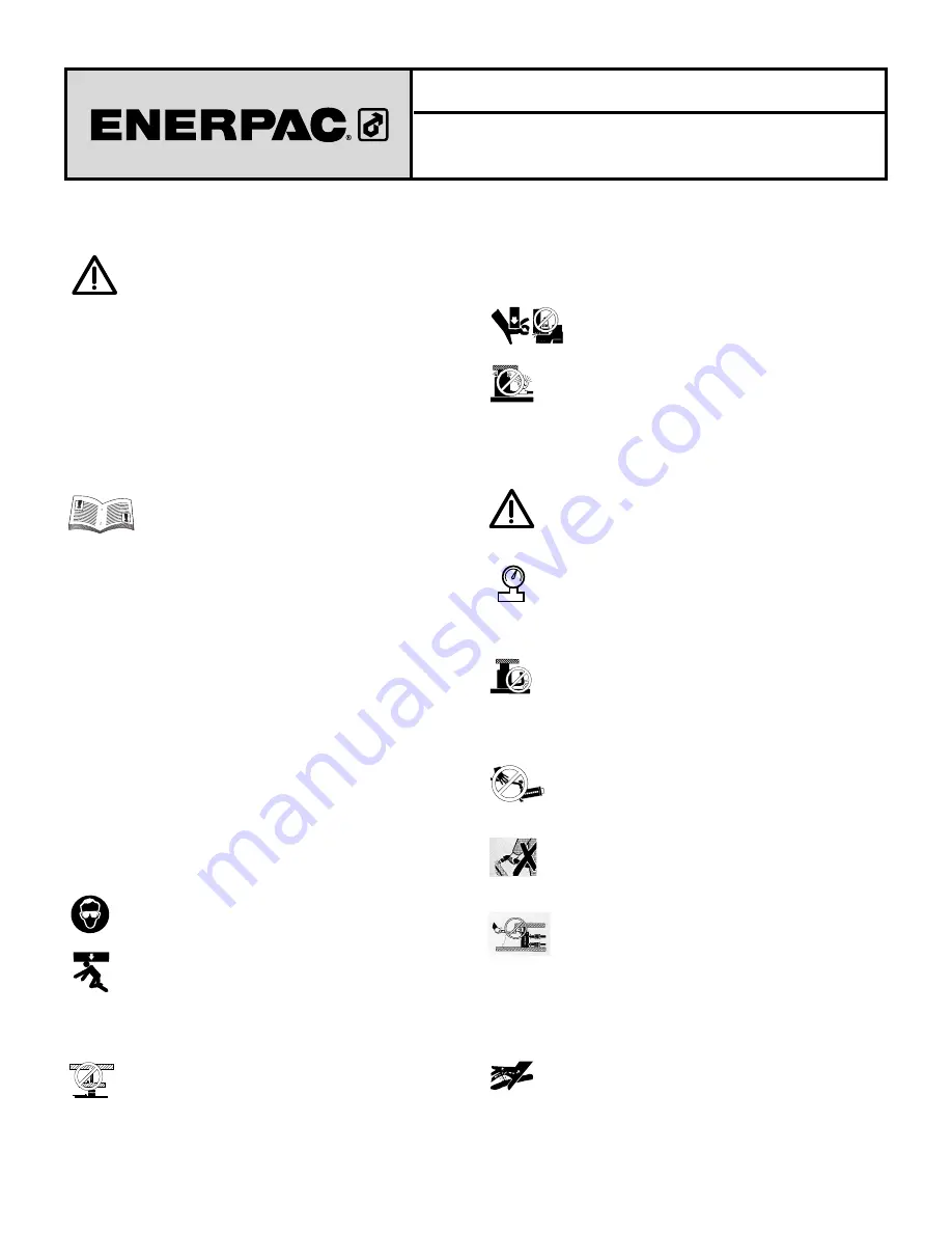 Enerpac VC15 Instruction Sheet Download Page 16