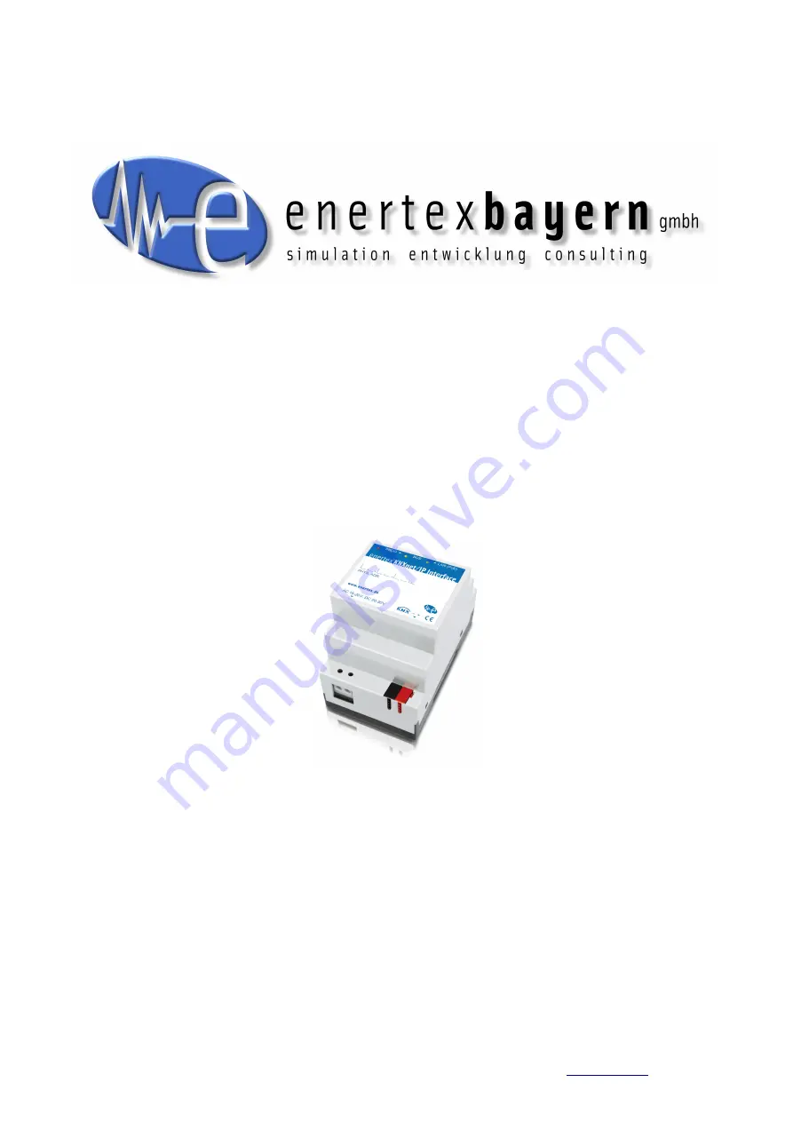 enertexbayern Enertex KNXnet/IP Router Manual And Configuration Download Page 1