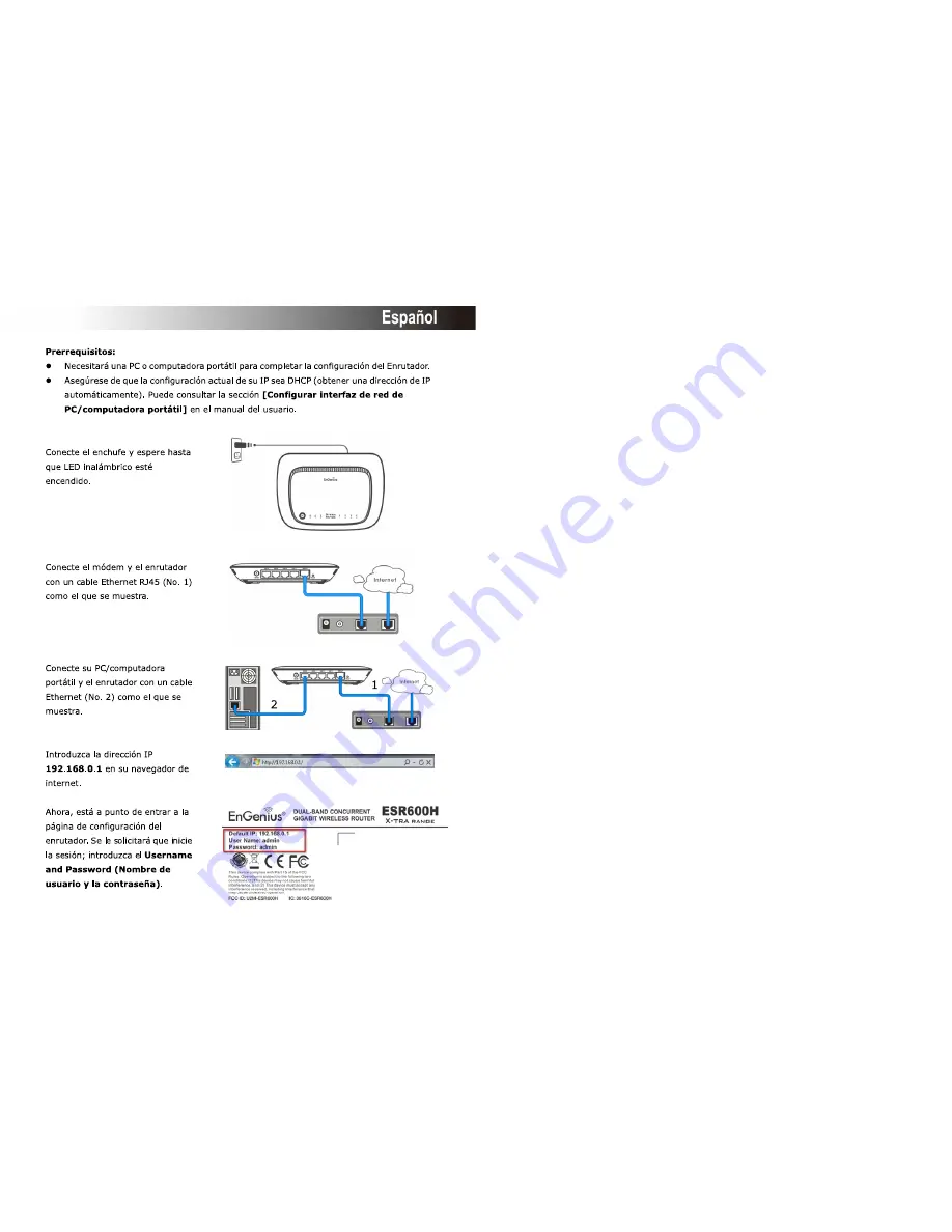 EnGenius X-TRA RANGE ESR600H Quick Start Manual Download Page 8