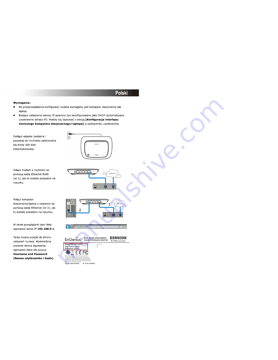 EnGenius X-TRA RANGE ESR600H Quick Start Manual Download Page 14