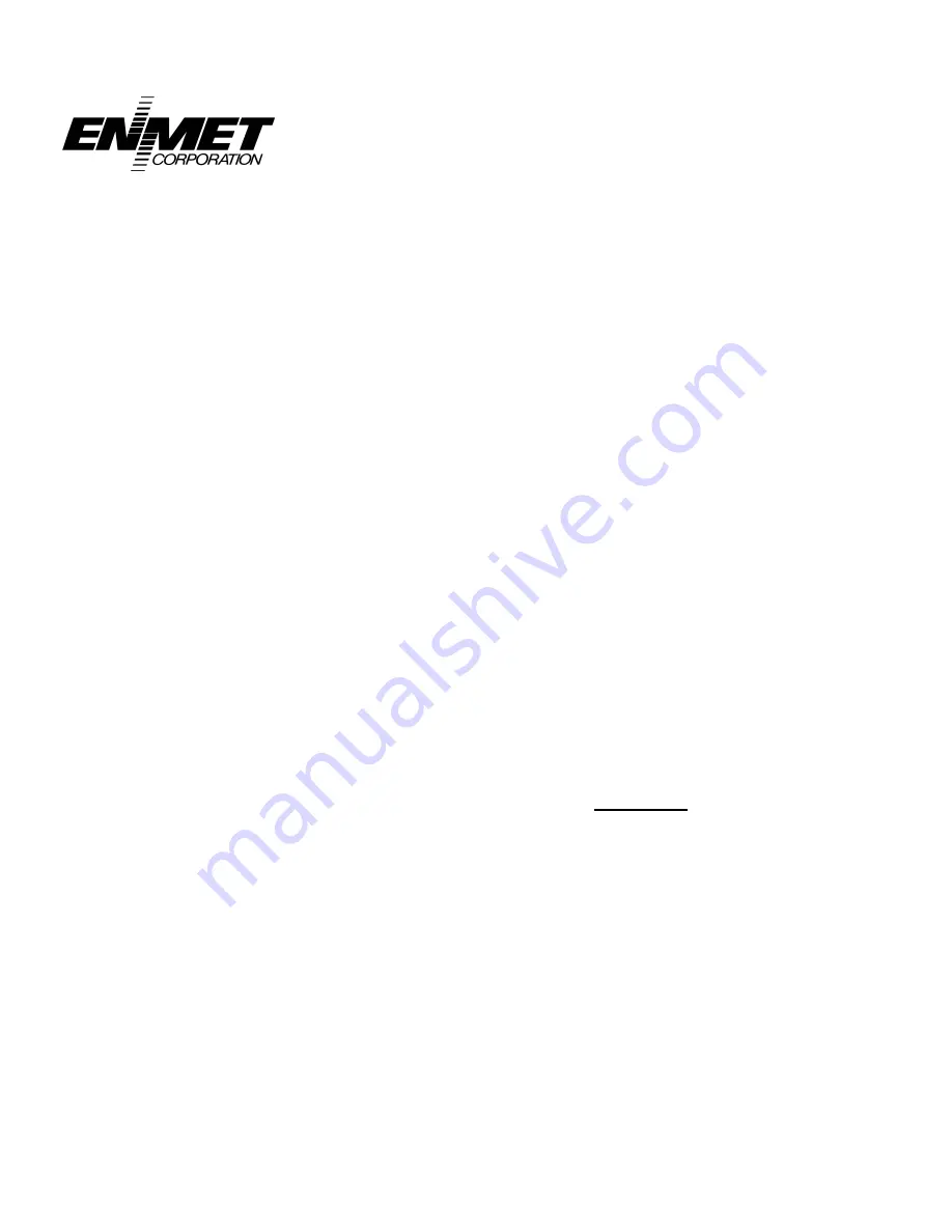 ENMET AM-5175 Manual Download Page 20