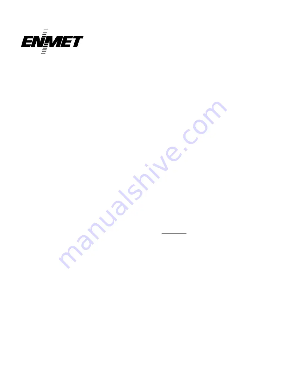 ENMET EX-5100 Manual Download Page 17