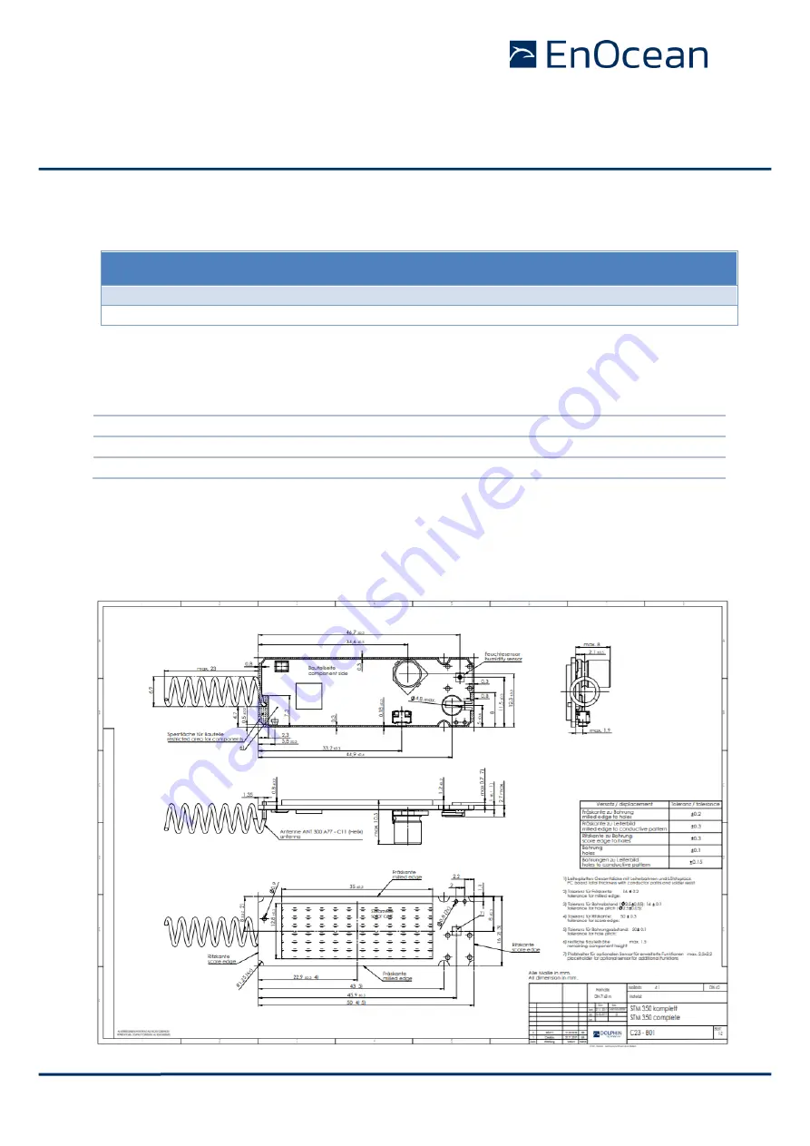 EnOcean S3001-D350 User Manual Download Page 6