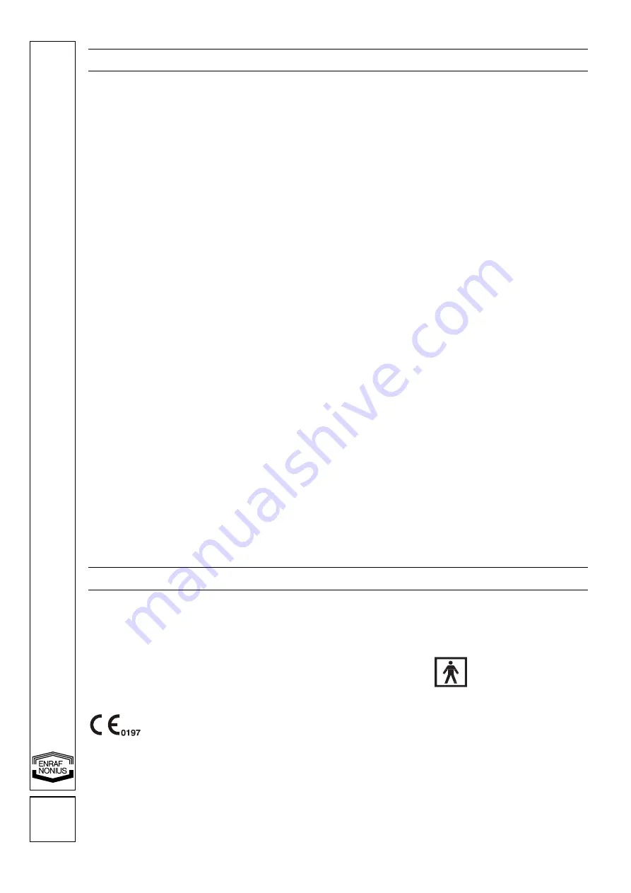 Enraf Nonius Endopuls 811 Operating Instructions Manual Download Page 162