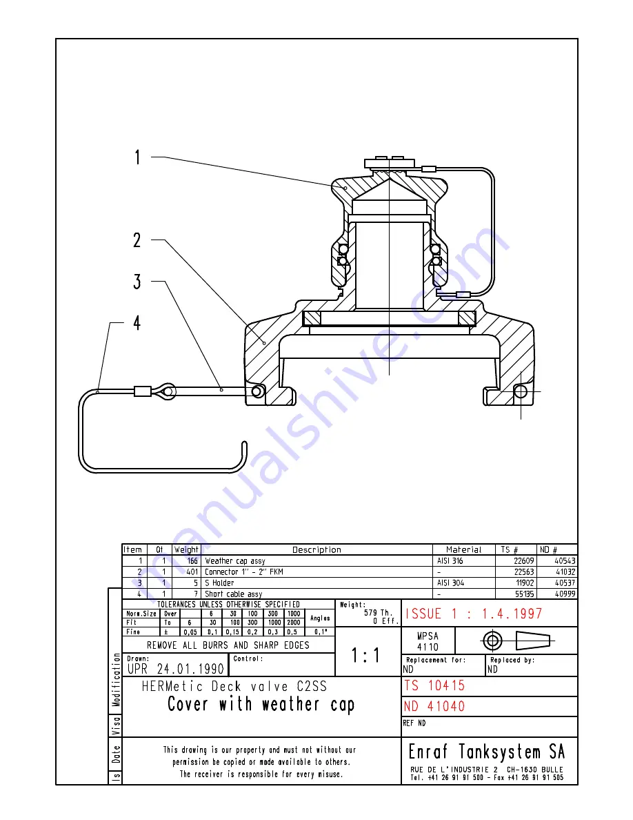 Enraf Tanksystem HERMetic UTImeter Rtex Скачать руководство пользователя страница 74