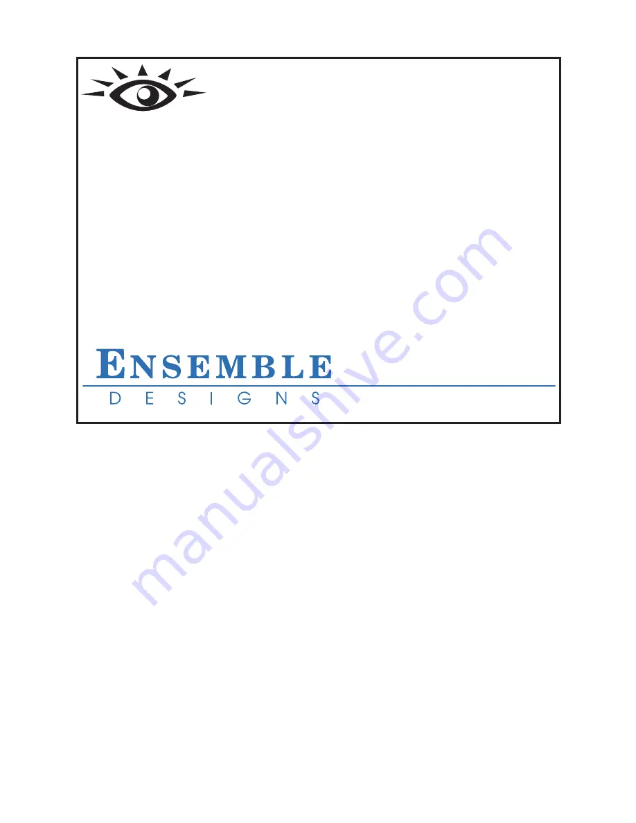 Ensemble Designs BrightEye 90-A User Manual Download Page 1