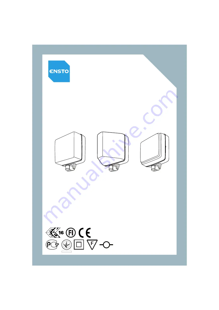 ensto AVR 70.4 Operating Instruction Download Page 1