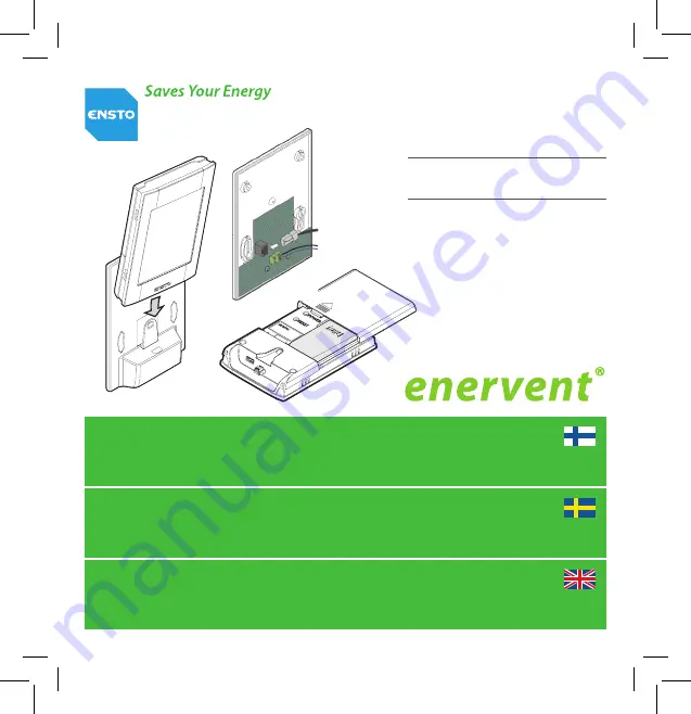 ensto Enervent eAir Quick Manual Download Page 1