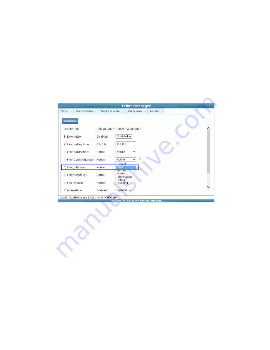 Entrust Artista CR875 Installation And Administrator'S Manual Download Page 85