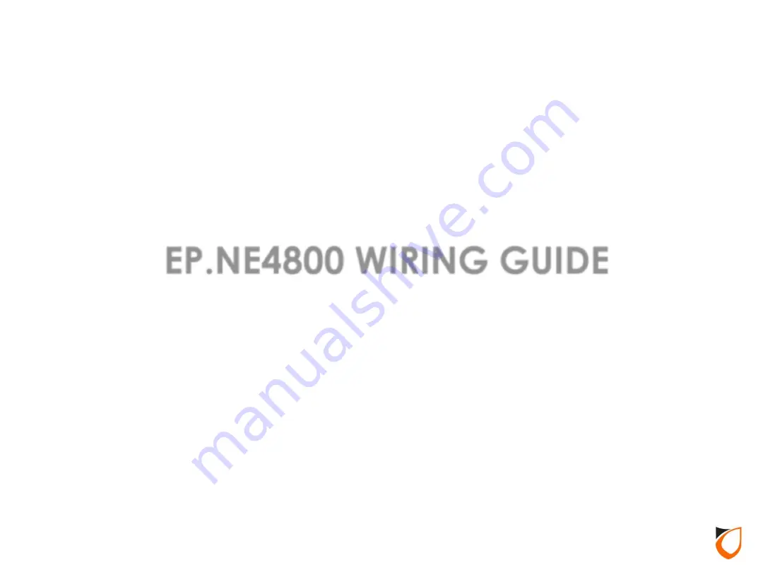 ENTRYPASS EP.NE4800 Wiring Manual Download Page 1