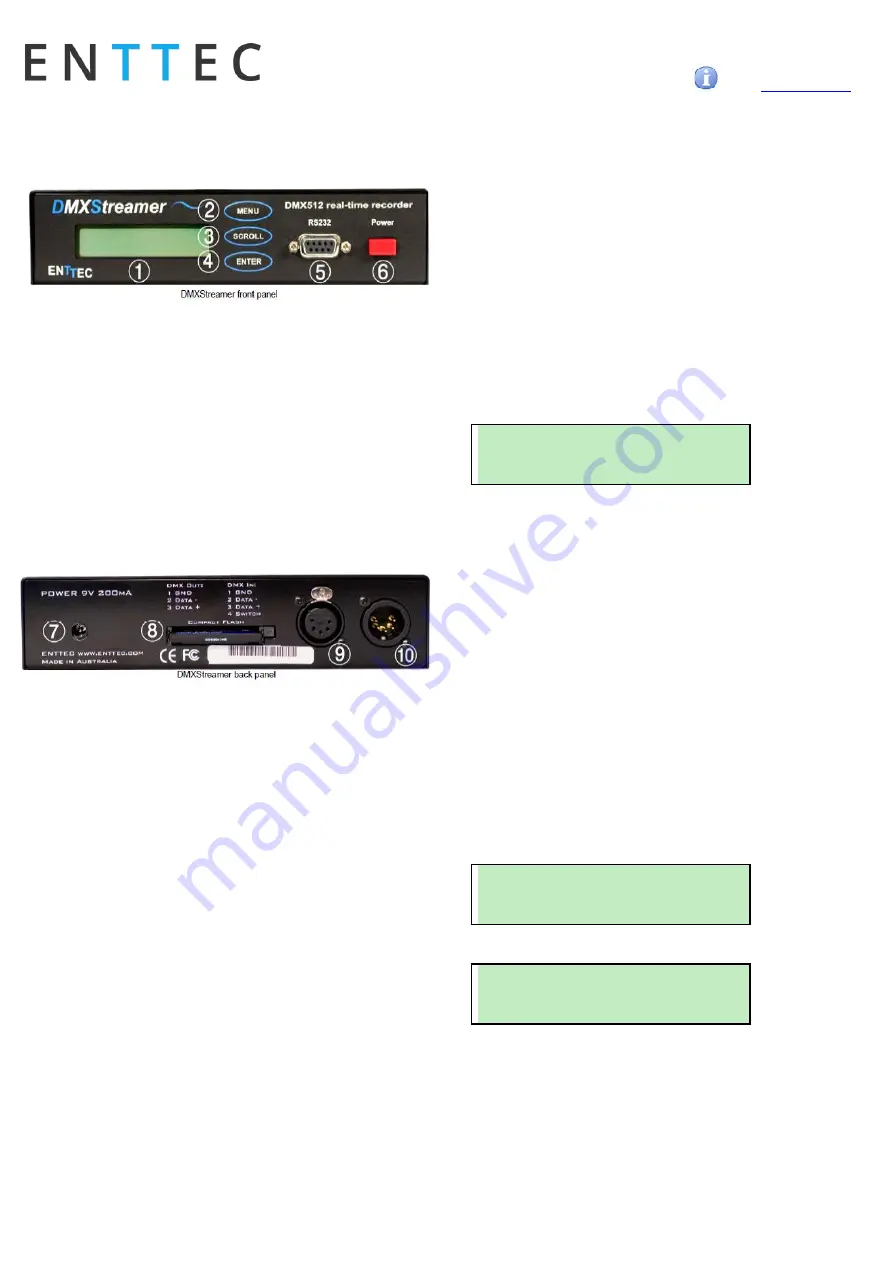 Enttec DMXStreamer Скачать руководство пользователя страница 2