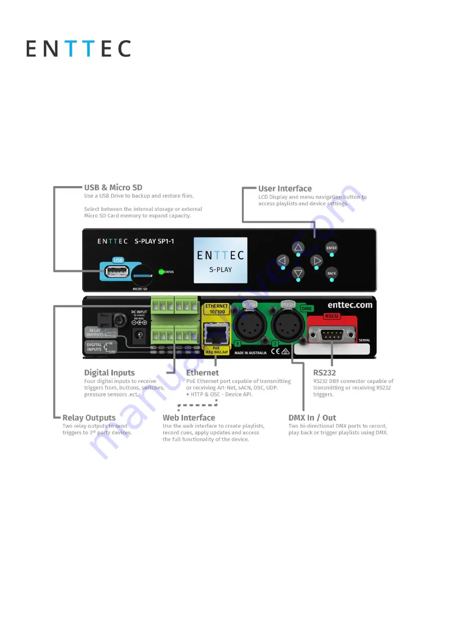 Enttec S-PLAY User Manual Download Page 10