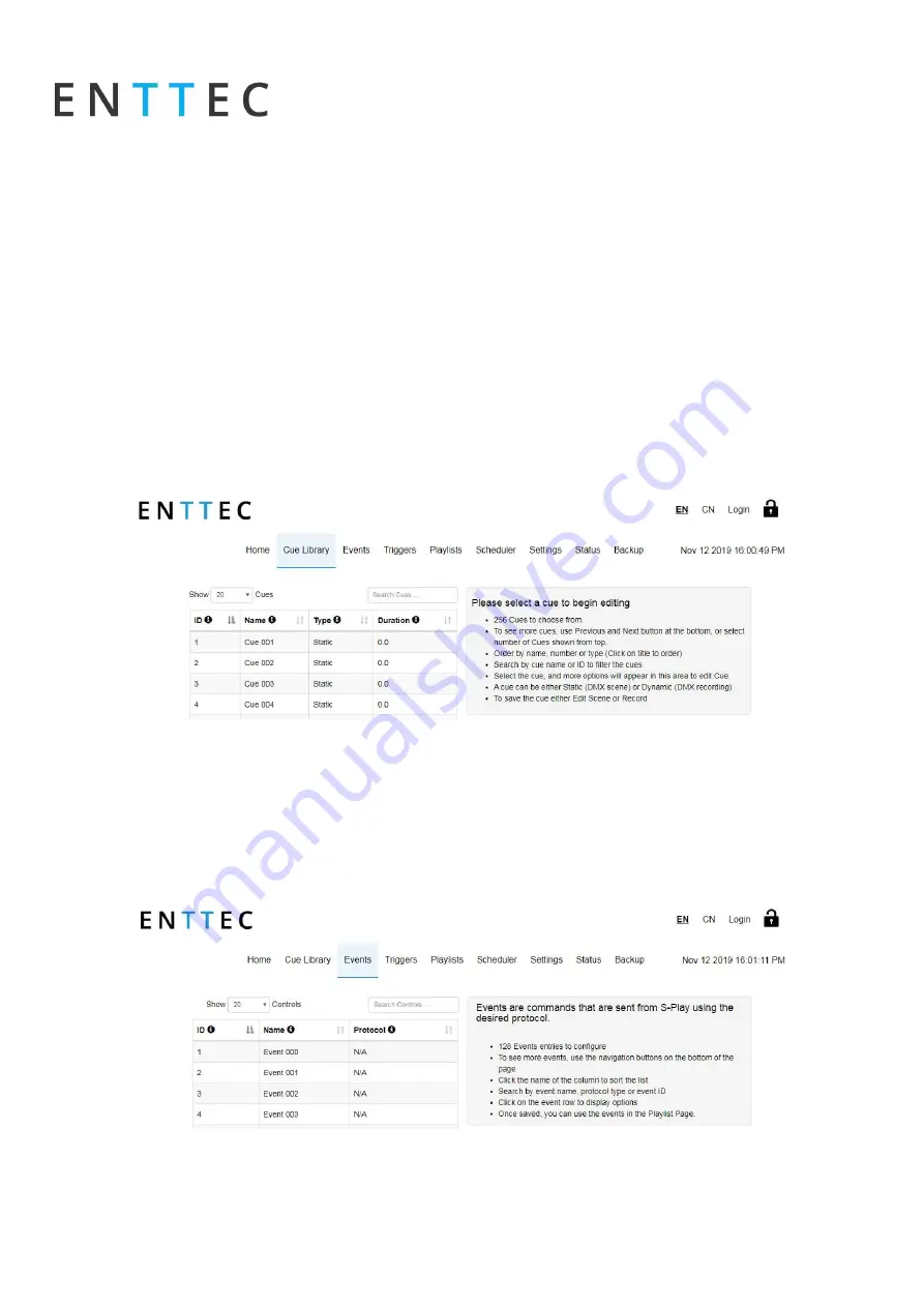 Enttec S-PLAY User Manual Download Page 20