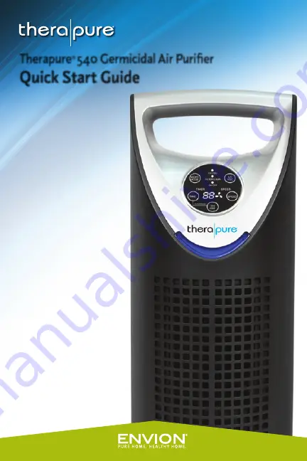 Envion Therapure 540 Quick Start Manual Download Page 1