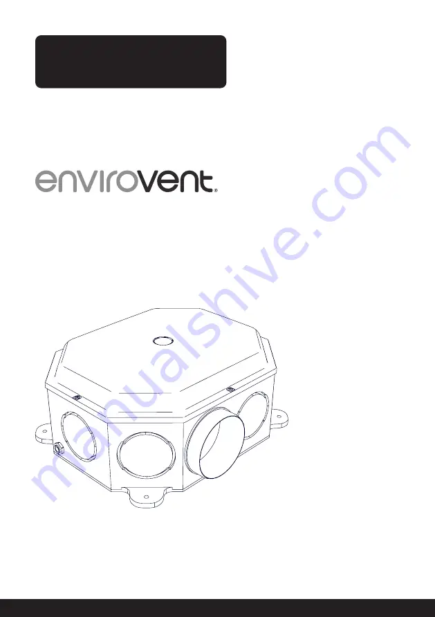 Envirovent MEV SPIDER Installation Manual Download Page 1