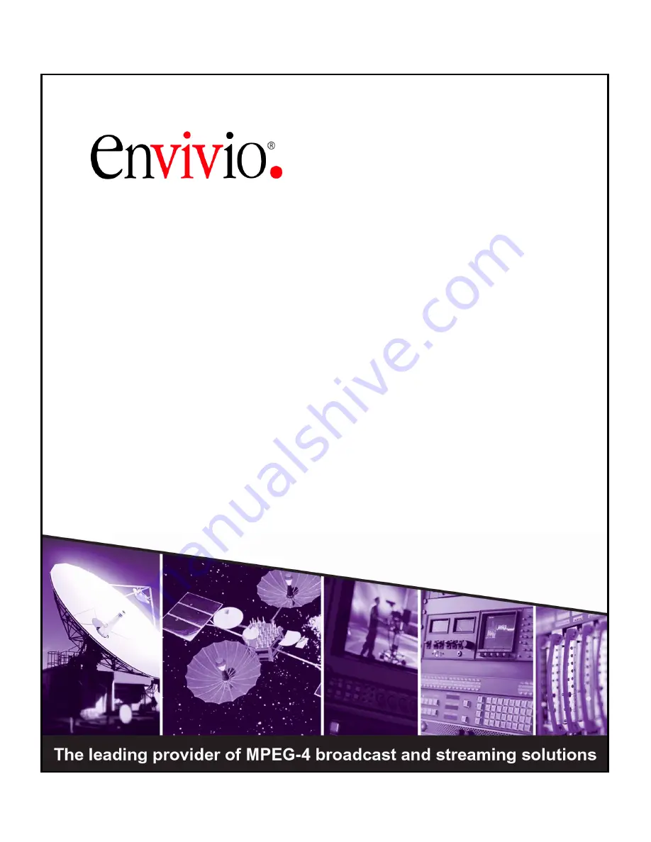 Envivio 4Sight Administrator'S Manual Download Page 1