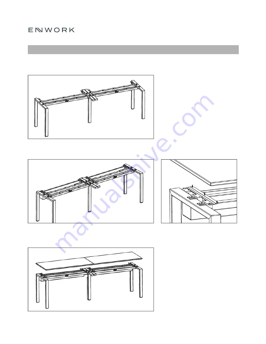 Enwork eBench Table Assembly Instructions Manual Download Page 5