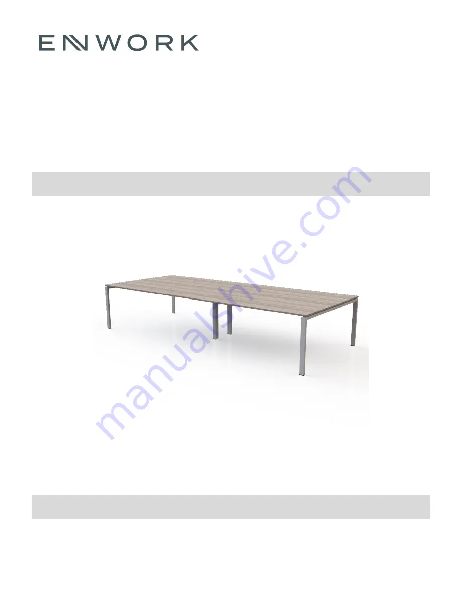 Enwork eBench Table Installation Instruction Download Page 1