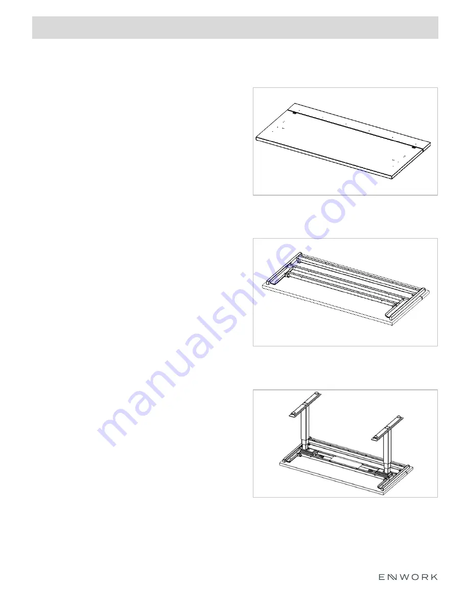 Enwork Sliding Top Desk Installation Instruction Download Page 5