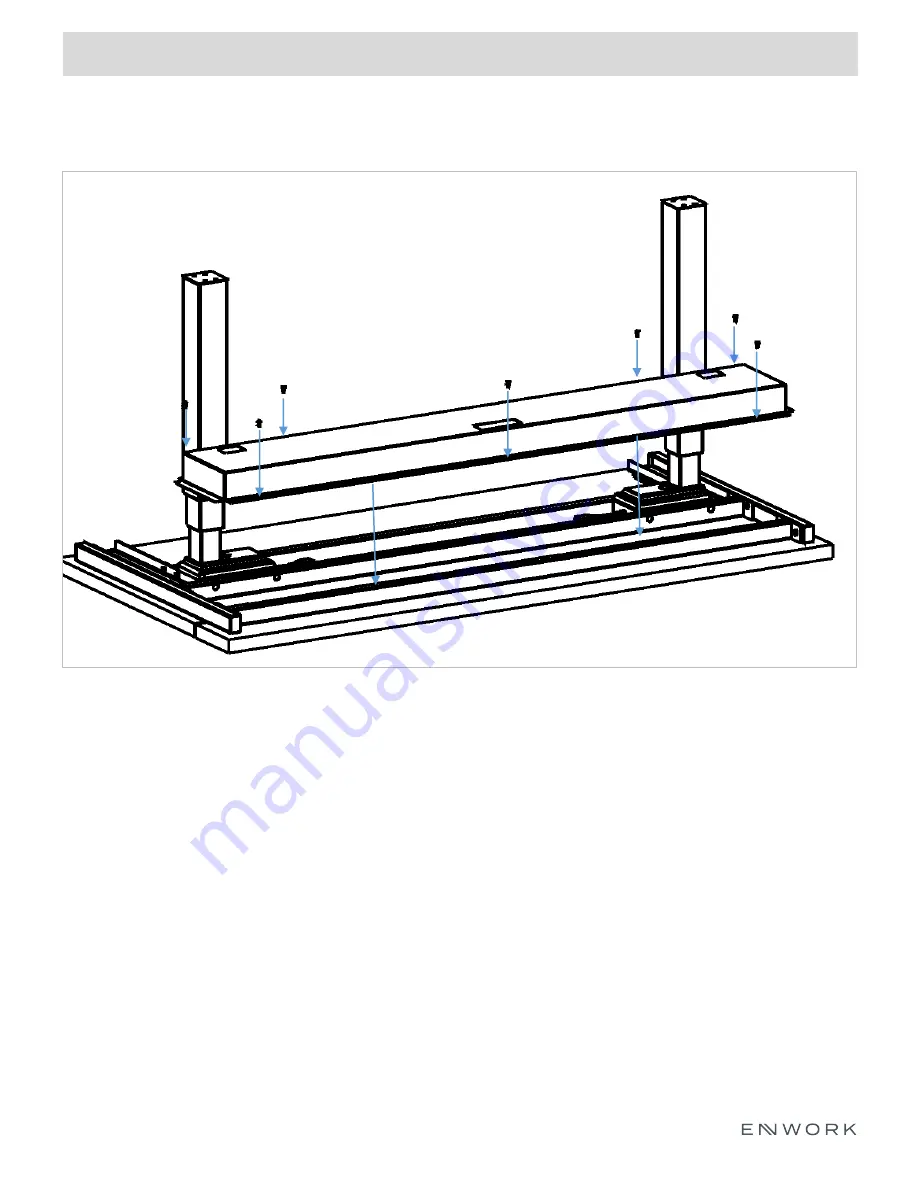 Enwork Sliding Top Desk Installation Instruction Download Page 13