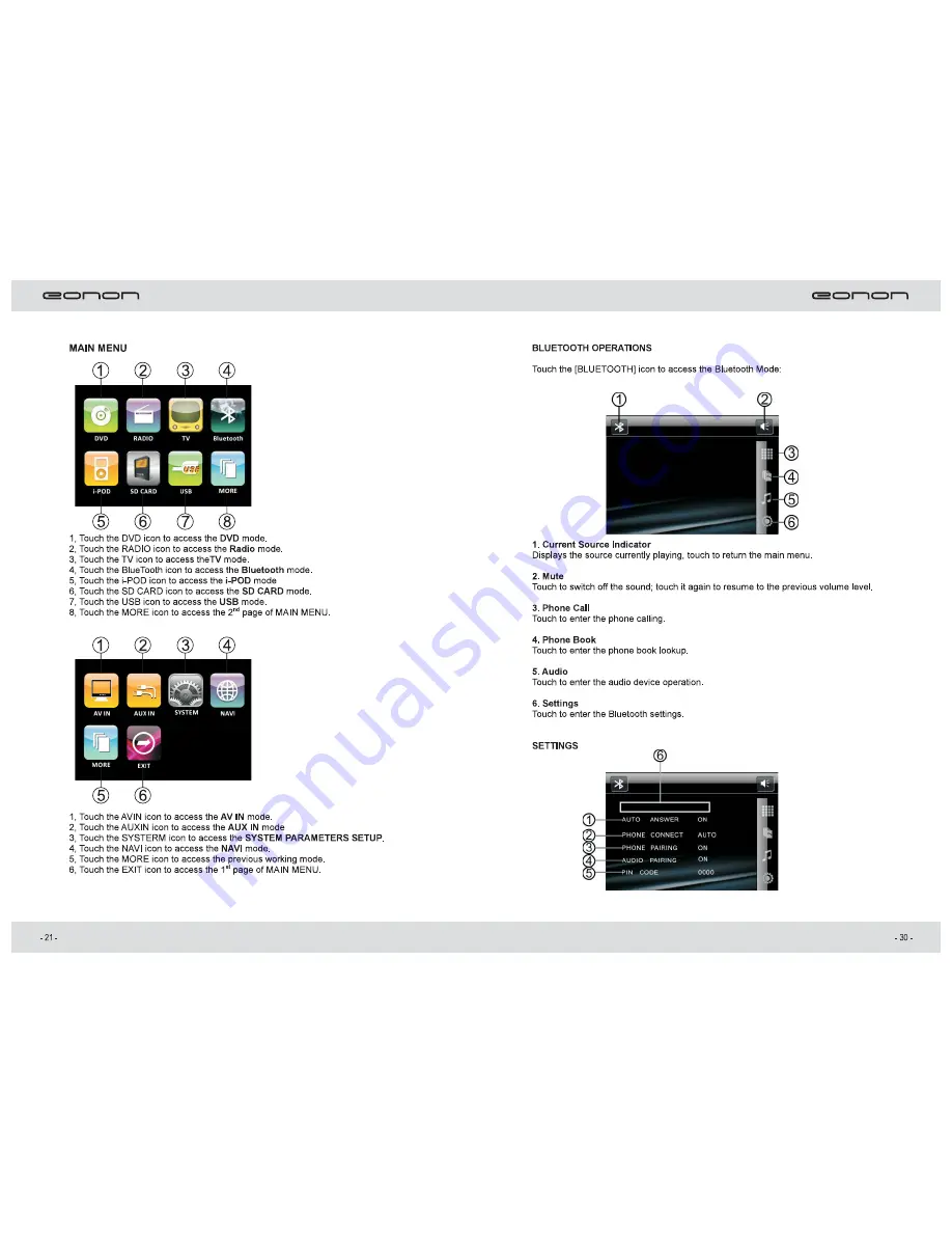 Eonon D1303 User Manual Download Page 24