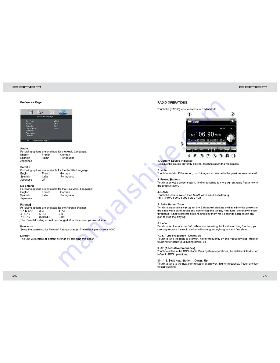 Eonon D1303 User Manual Download Page 25