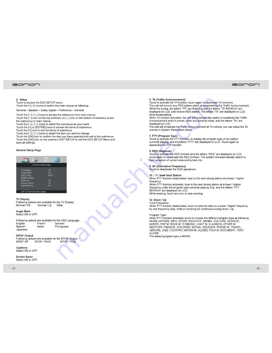 Eonon D1303 User Manual Download Page 27