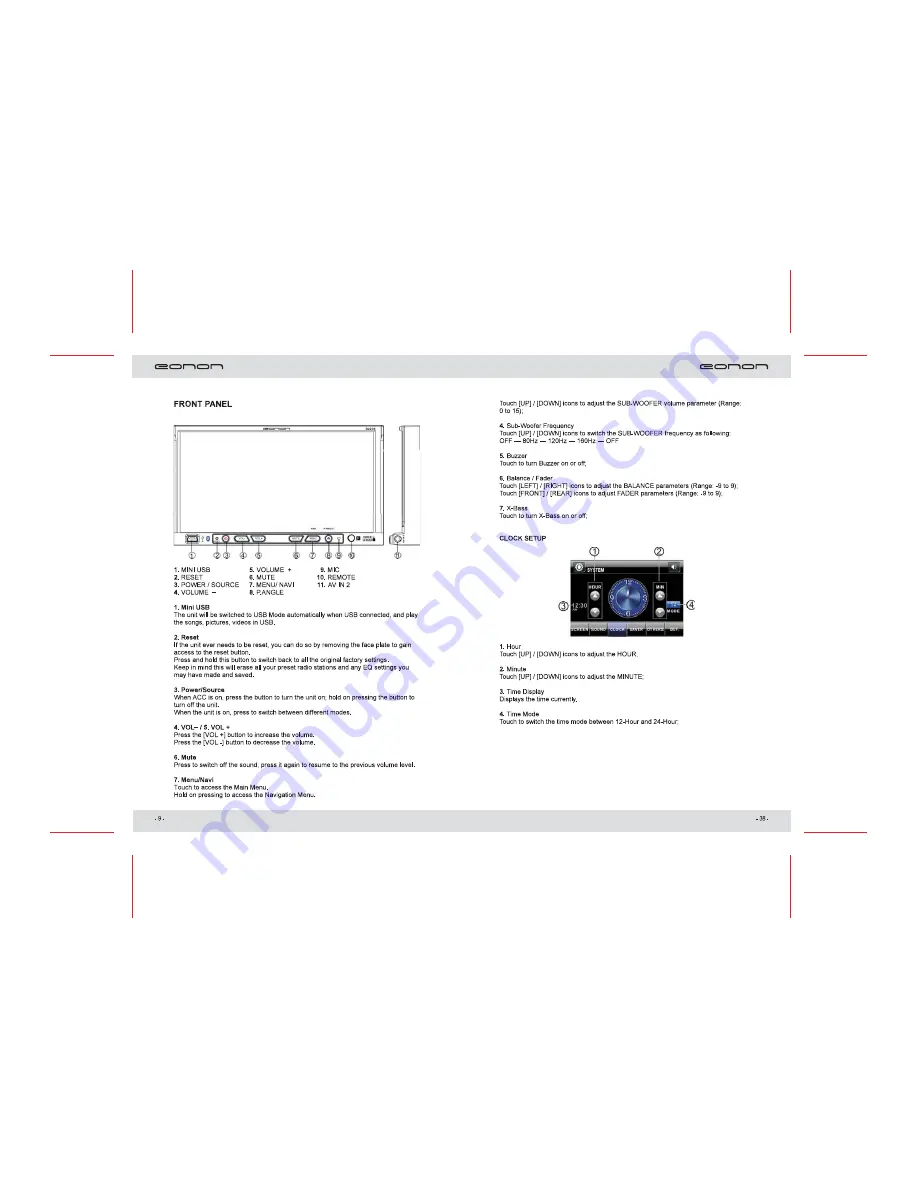 Eonon D2205 User Manual Download Page 12