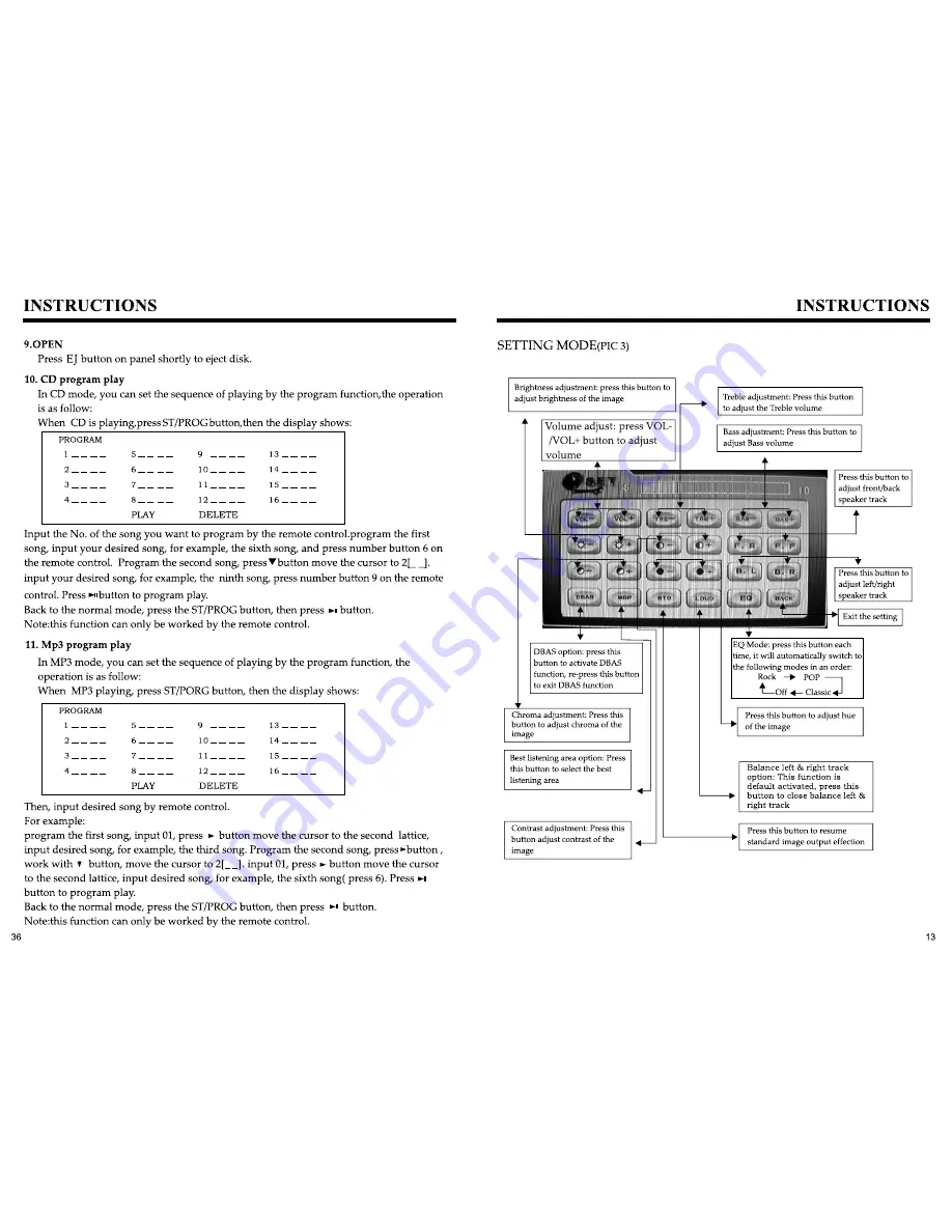 Eonon E0837 Instructions Manual Download Page 13