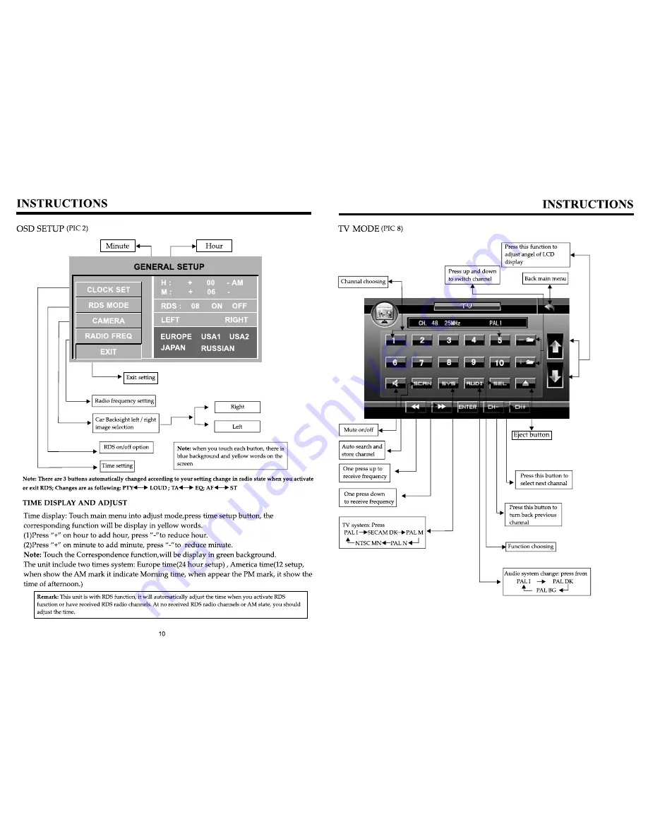 Eonon E1013 Instructions Manual Download Page 10