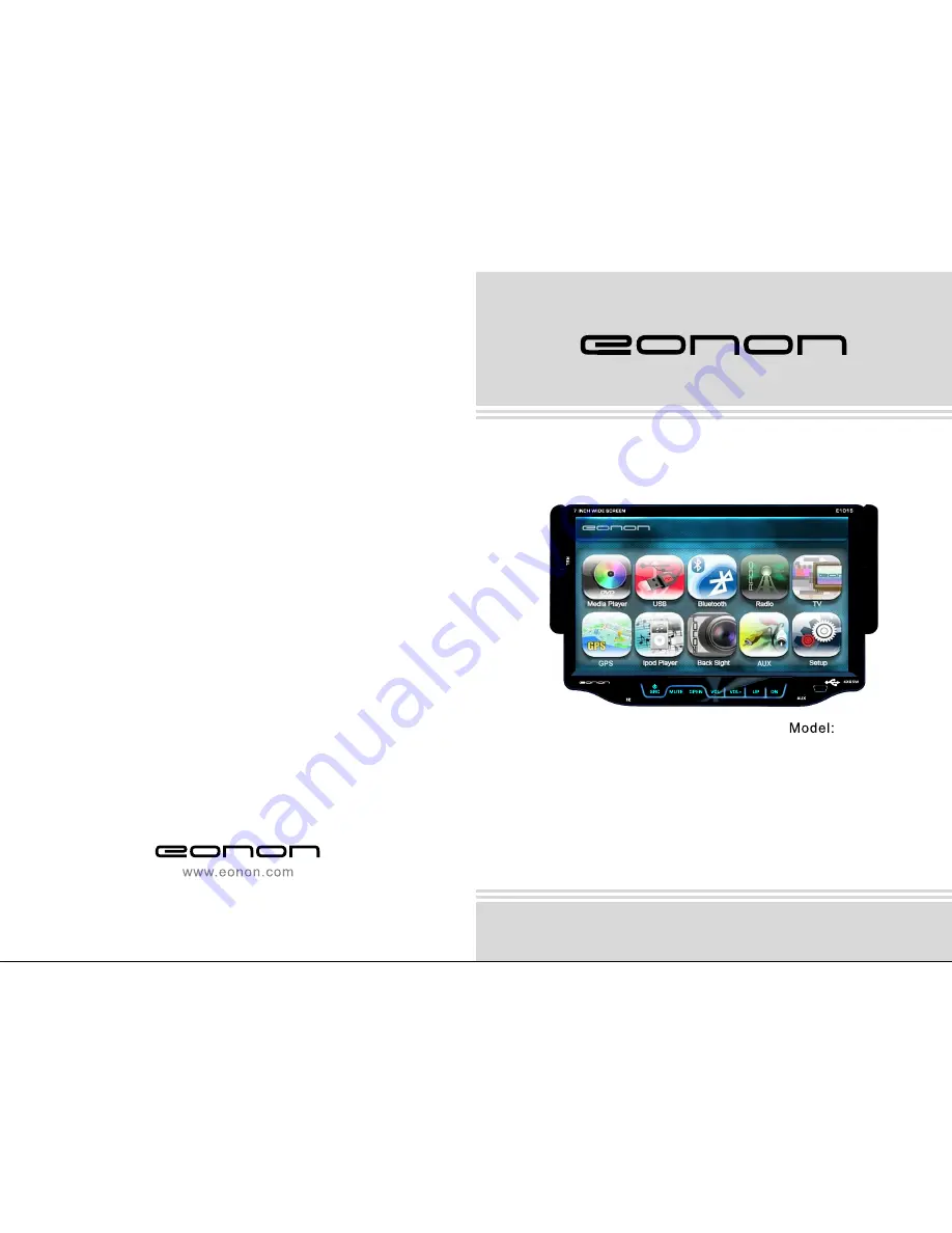 Eonon E1015 User Manual Download Page 1