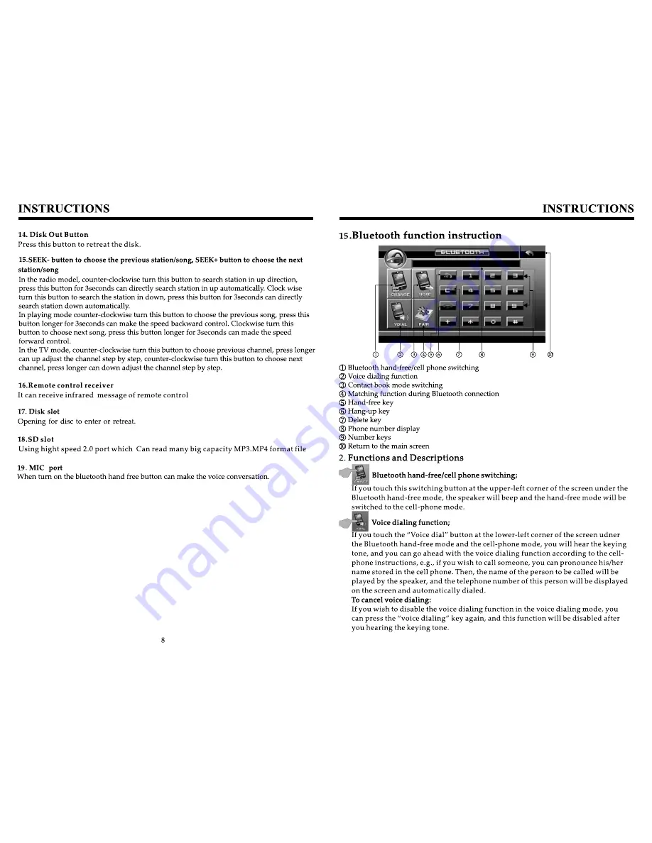 Eonon E1056 Instructions Manual Download Page 8