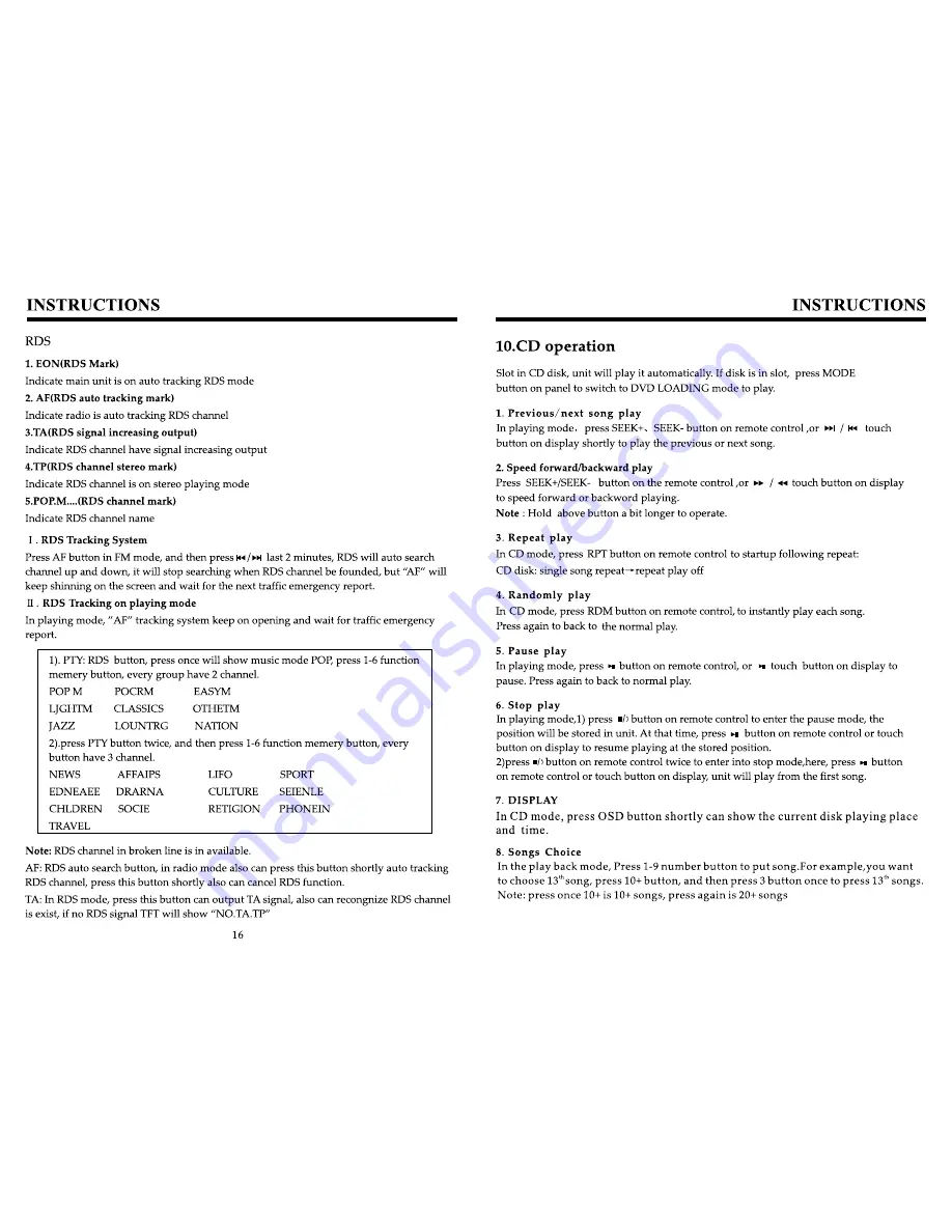 Eonon E1056 Instructions Manual Download Page 16