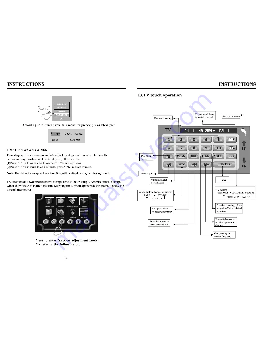 Eonon E1058 Instructions Manual Download Page 12