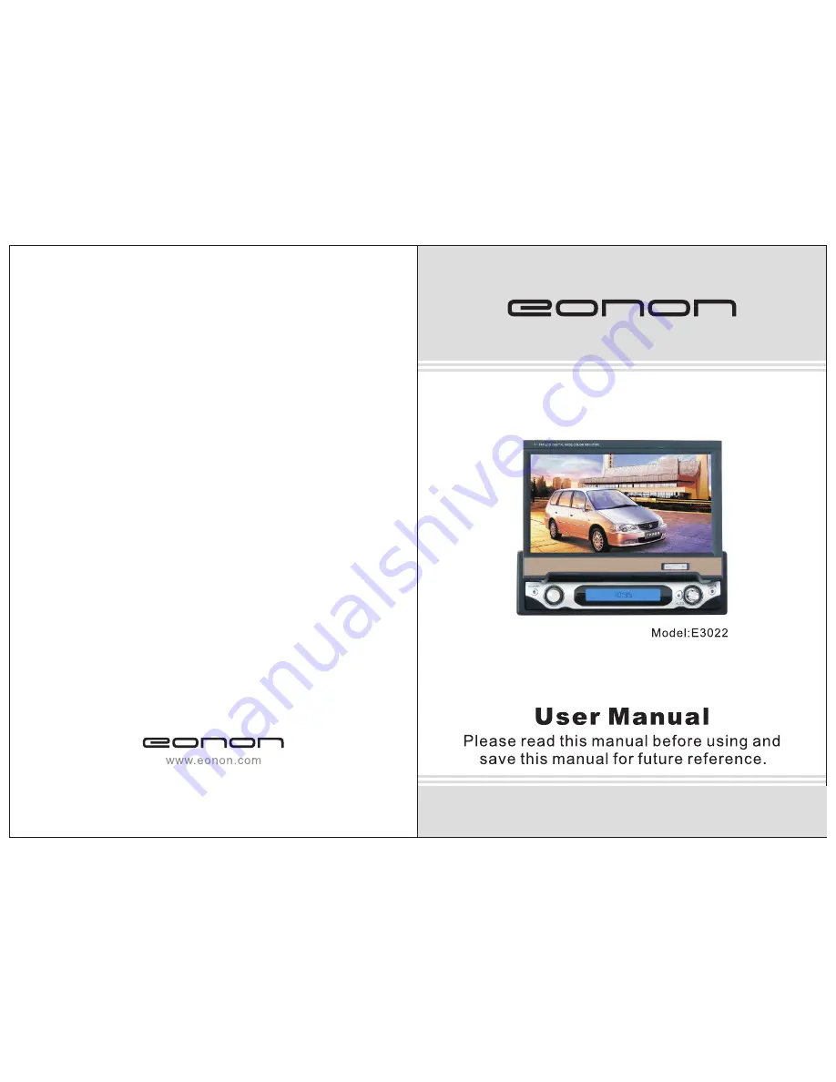 Eonon E3022 User Manual Download Page 1