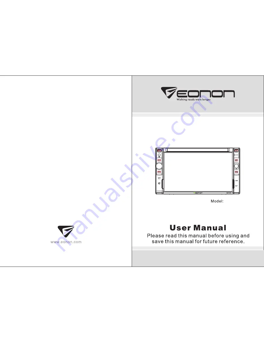 Eonon G2103V User Manual Download Page 1