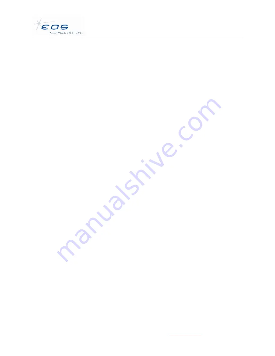 EOS MM-12920-1 Maintenance And Installation Manual Download Page 8