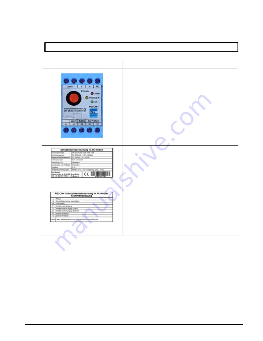 EPA PECON+ Instruction Manual Download Page 9