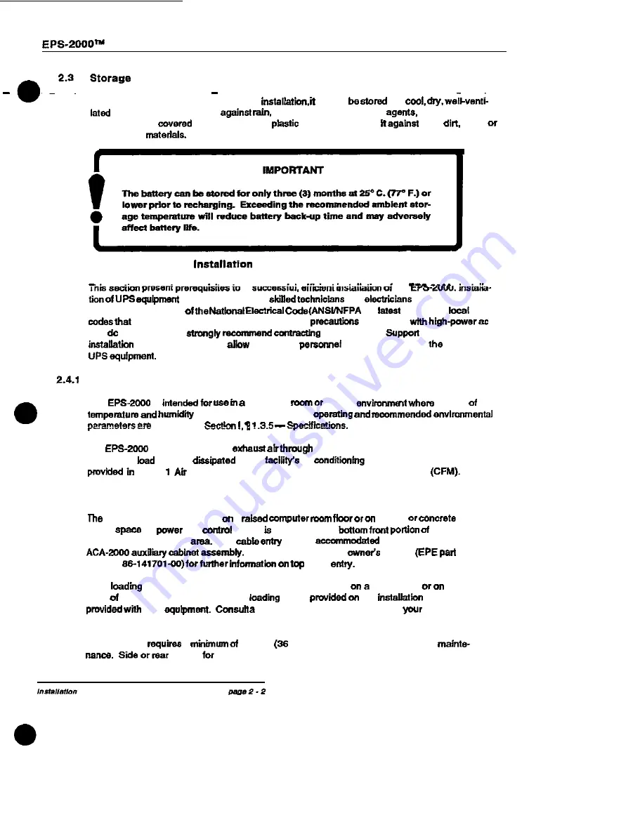 EPE EPS-2000 Series Owner'S Manual Download Page 112